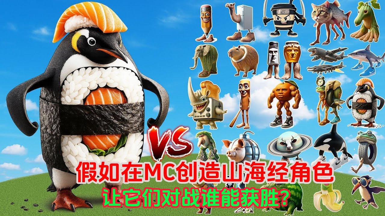 假如在MC創造所有山海經角色，讓它們對戰誰能獲勝？