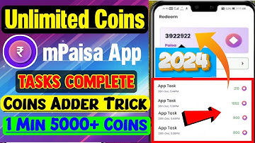 mPaisa App Ym Tasks Complete Trick 2024 | mPaisa Unlimited Coins Trick | mpesa me task complete live