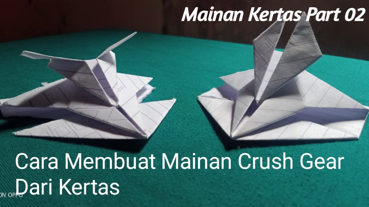 Cara membuat mainan crush gear dari kertas YouTube