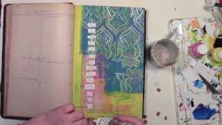 Backed into a corner in my art journal