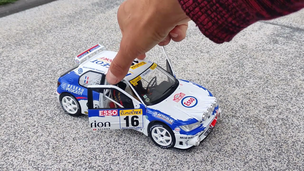 PEUGEOT 306 MAXI PANIZZI Rally Monte Carlo 1998 WRC SOLIDO 1:18