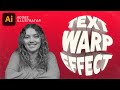 Text Warp Effect in Adobe Illustrator | RSD Tutorials (+ working file)