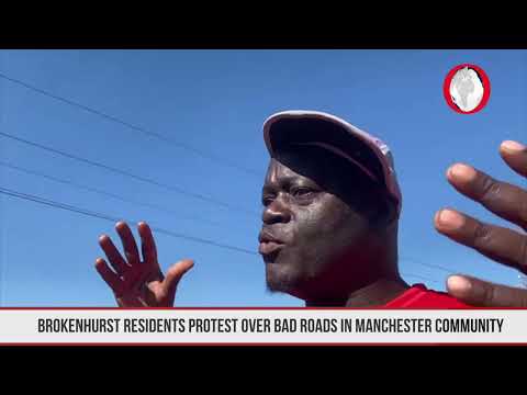 WATCH: Brokenhurst residents protest over bad roads in Manchester community