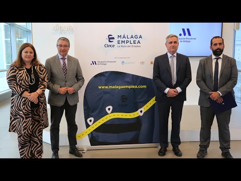 Firma de convenio entre la Diputación de Málaga y Clece y presentación de la Ruta Málaga Emplea