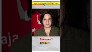 Bigg Boss All Winners | Bigg Boss Season 1 To 16 Winners shorts trending viral