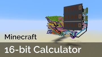 Minecraft Compact 16-bit Calculator