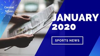 January 2020 Current Affairs | SPORTS NEWS for Tnpsc / Competitive Exams in English/Tamil