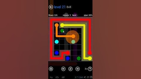 Flow Free - Bonus Pack 8 x 8 Level 21