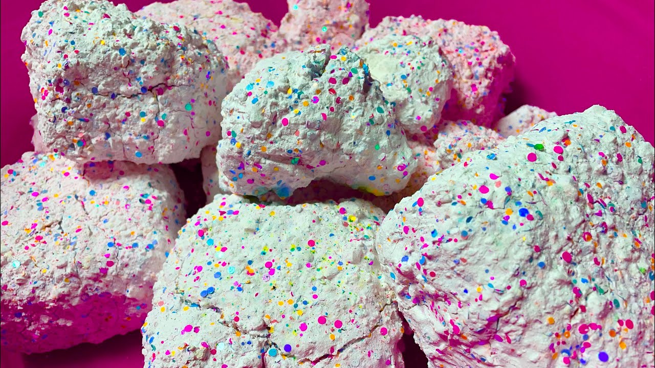 Pasted Gym Chalk Blocks with Glitter & Sand - YouTube