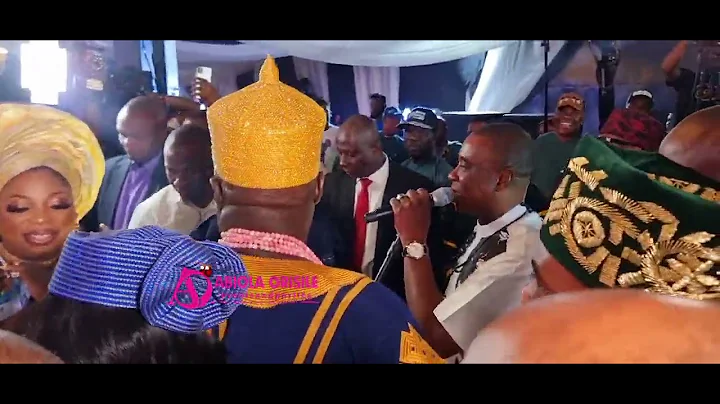 Moments K1 De Ultimate Welcomes Governor Ademola Adeleke On Stage.