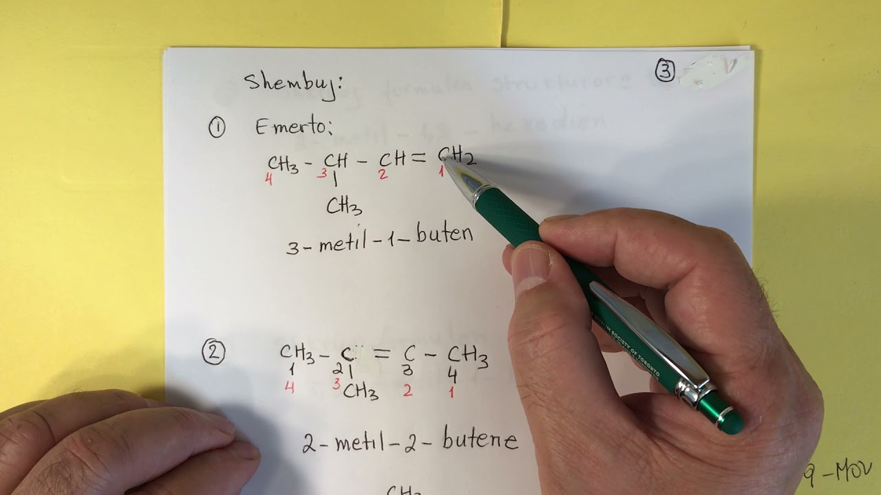 Kimi Organike: Emertimi i Alkeneve dhe Alkineve