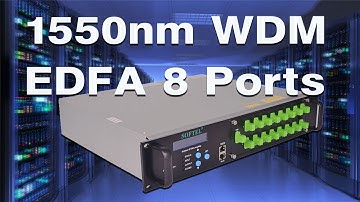 SOFTEL EDFA 8 Ports CATV High Power 1550nm WDM Optical Amplifier