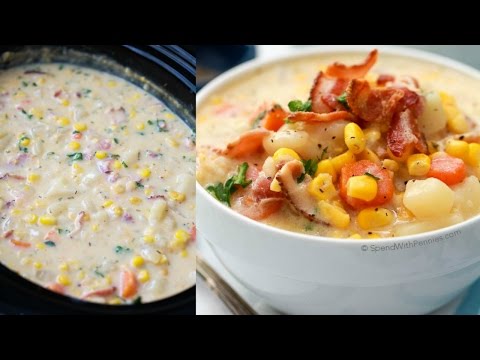 Slow Cooker Bacon Corn Chowder