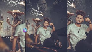 PicsArt Harry Potter Magic Photo Editing || Harry And Dobby Photo Editing Lightroom Cc