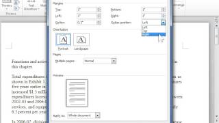 Set Gutter Margins for Bound Documents - Word 2010 screenshot 5