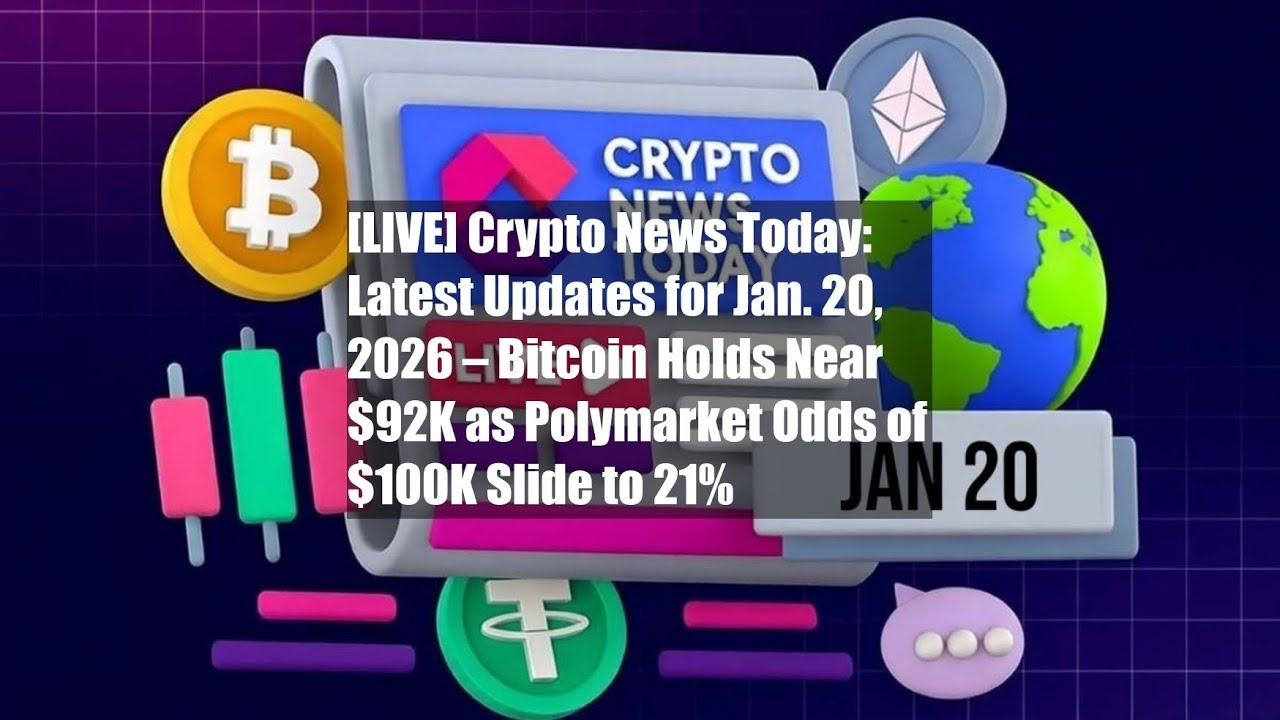 LIVE] Crypto News Today: Latest Updates for Jan. 20, - YouTube