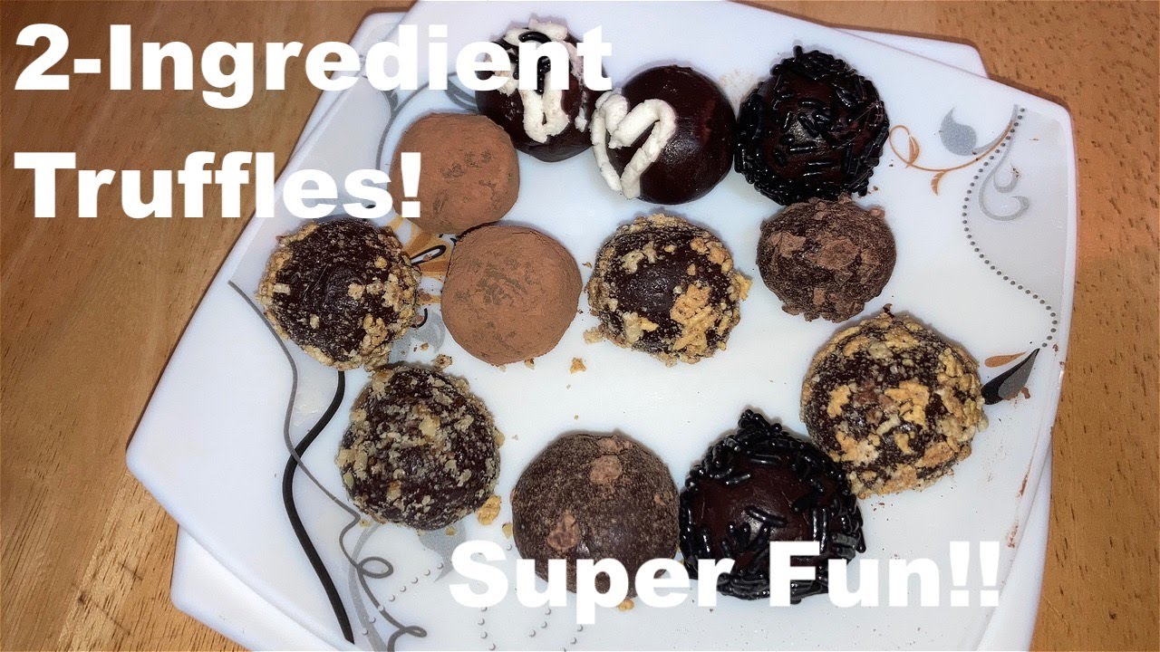2 Ingredient Chocolate Truffles! [So fun!!] - YouTube
