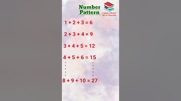 Number Pattern-17 ||Addition of three consecutive numbers || Learn Maths With Kalyani || # Shorts
