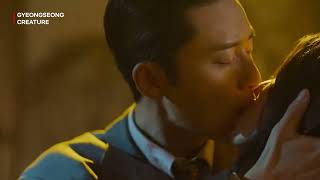 [GYEONGSEONG CREATURE] Han So-Hee \& Park Seo-Joon kiss scene #drama