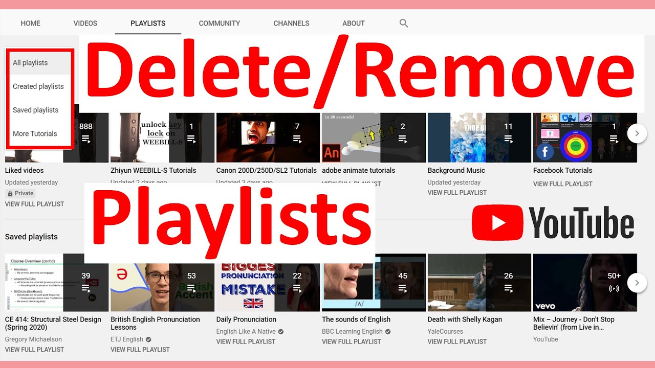 How To Delete Playlist On YouTube YouTube How To Delete Playlist On YouTube YouTube