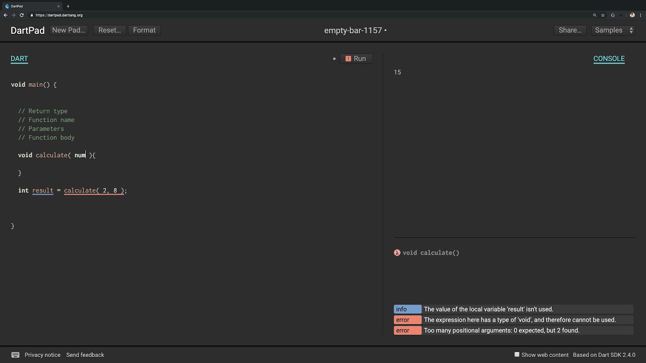 3 Function ที่มี Return ค่ากลับมา เรียนพื้นฐาน Dart การใช้ Function