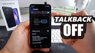 How to Disable | Turn OFF TalkBack on Samsung Galaxy A54 5G
