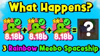 What Happens When You Fuse 3 Meebo in a Spaceship in Pet Simulator X *New Alien Update*