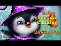 Kawaii Art | Baby Penguin Chasing a Butterfly | Drawing Cute Cartoon Penguin in Photoshop