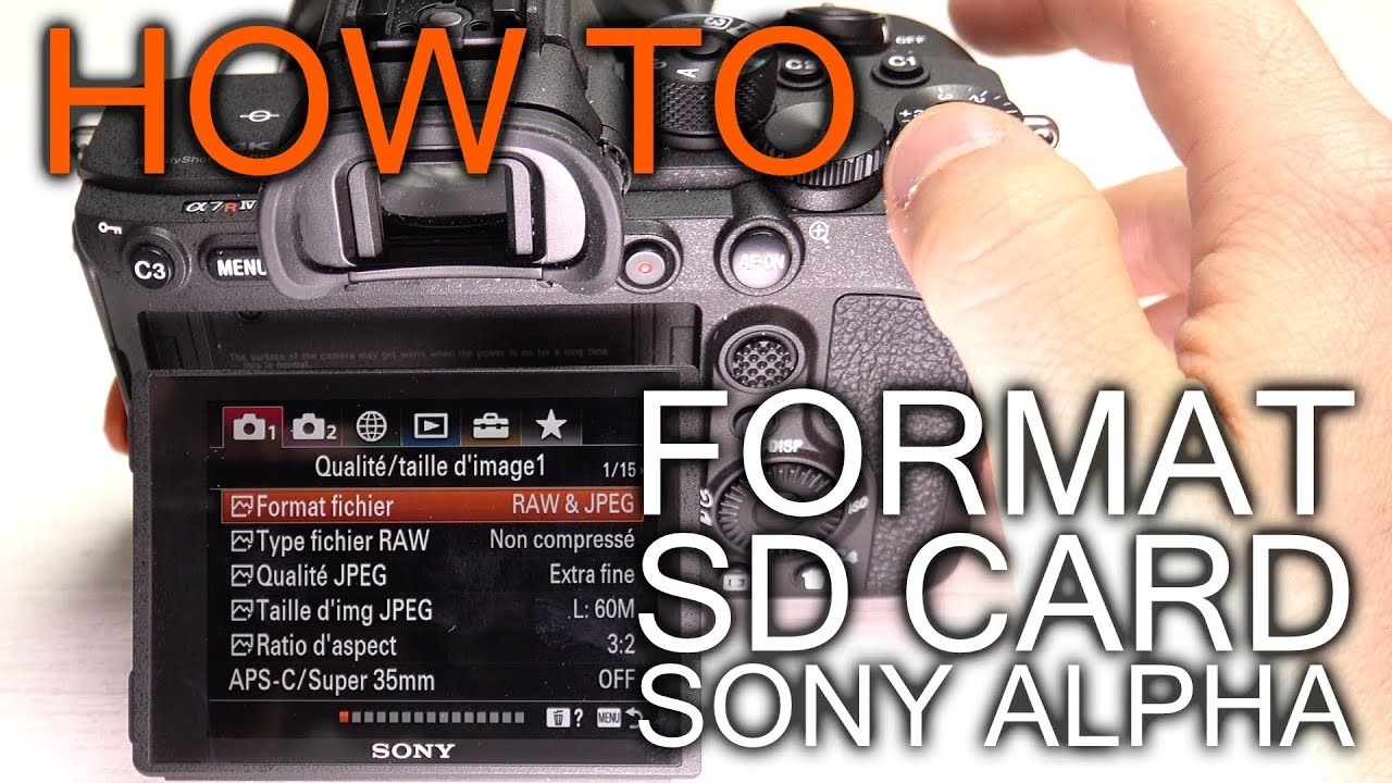 How to Format SD Card on Sony Alpha Camera - YouTube