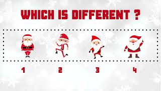 Which one is Different? Christmas "Odd One Out" classroom activity