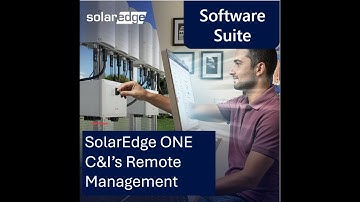 SolarEdge ONE for C&I’s Remote Configuration feature