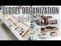 CLOSET ORGANIZATION MUST HAVES *