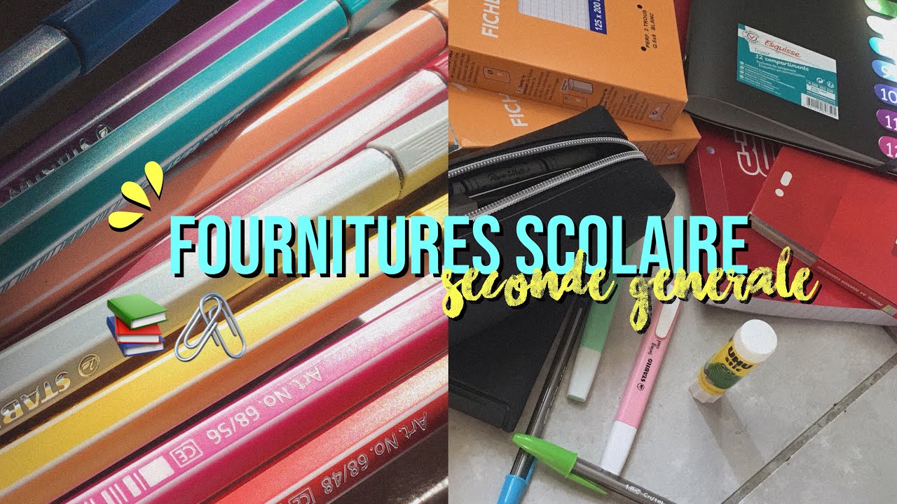 Mes fournitures scolaires 2019-2020 / Seconde 🖤📚