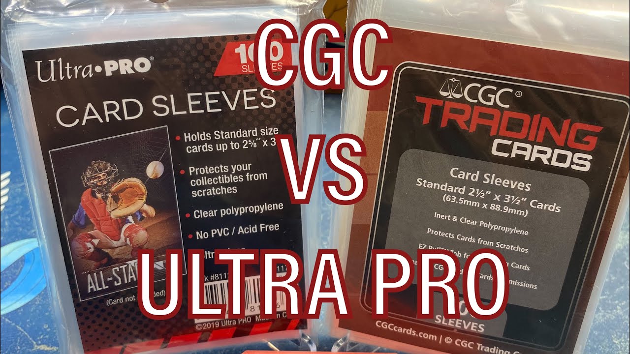 CGC Trading Cards CARD SLEEVES! Compared to ULTRA PRO PENNY SLEEVE