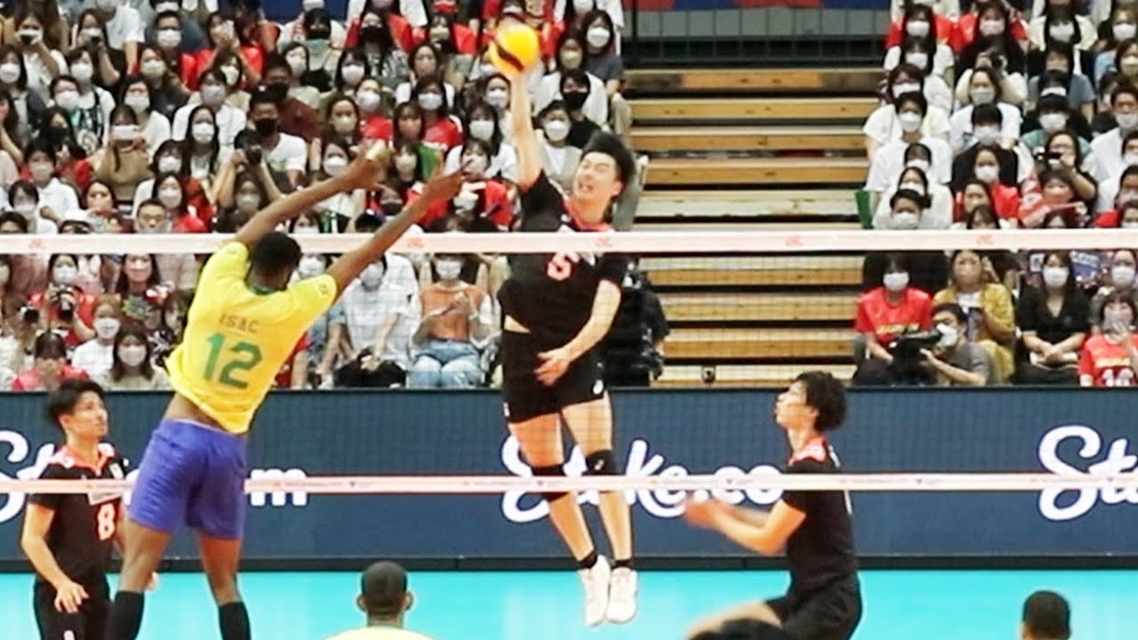 日本vsブラジル 第３セット 22大阪大会 男子バレーボール Youtube