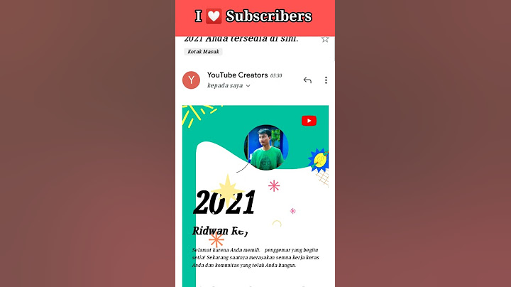 TAHUN SAYA DI YOUTUBE TERIMAKASIH SUBSCRIBERS RIDWAN REY #SHORTS #TahunSayaDiYoutube