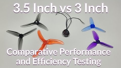 3.5" vs 3" Propeller Performance and Efficiency testing on 3" hardware (1404 Stator)