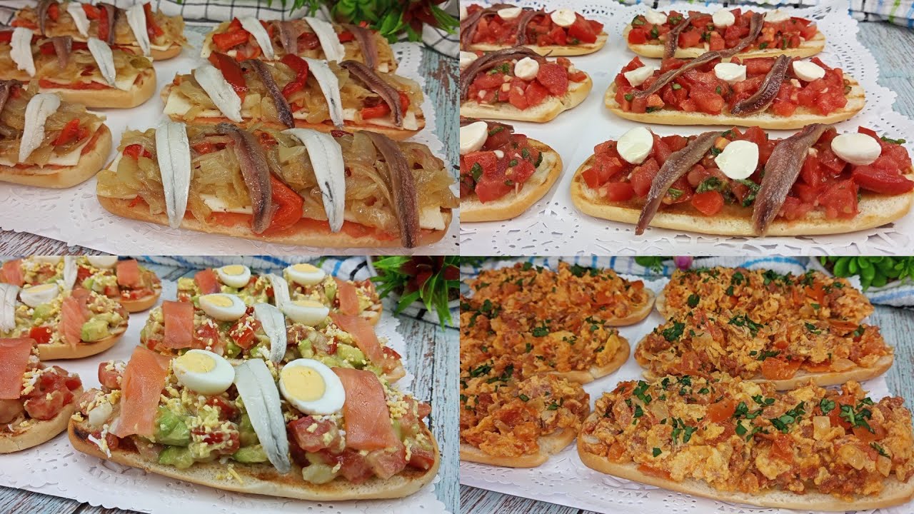 DESAYUNOS EN 5 MINUTOS | 4 TOSTADAS deliciosas y saludables - Recetas de Tostadas! 💥🤩