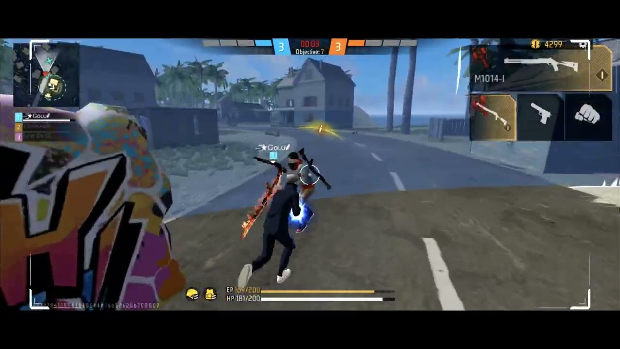 free fire custom game play 1vs 3  