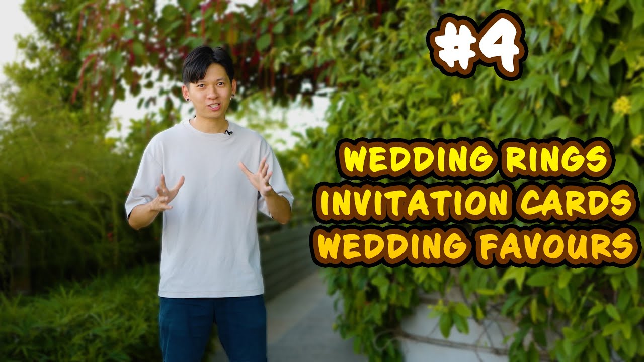 Tips on planning a wedding in Singapore part 4/6 : wedding rings, invitation cards & wedding favours