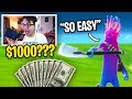 I offered $1000 to Random Fortnite Players who can do THIS... (im broke now)