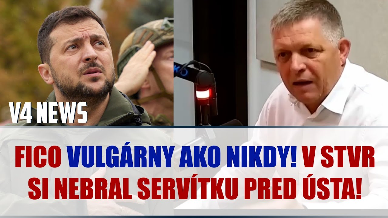 FICO sa v STVR poriadne odviazal, padali VULGARIZMY a drsný odkaz Zelenskému!