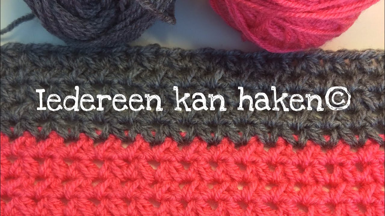 ♥️ #Iedereenkanhaken #Mos#stitch #steek #haken#crochet #DIY #tutorial # ...