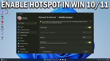 How To Disable or Enable Mobile Hotspot in Windows 11 & 10 -  Easy Fix
