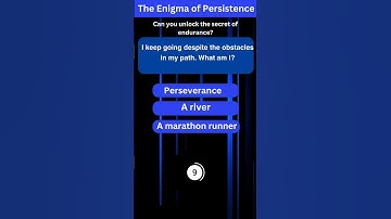 The Enigma of Persistence! Riddle! Puzzle Challenge? #shortspuzzle360   #puzzlegame #viral #shorts
