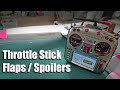 Throttle stick flaperons / spoilerons