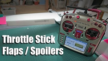 Throttle stick flaperons / spoilerons