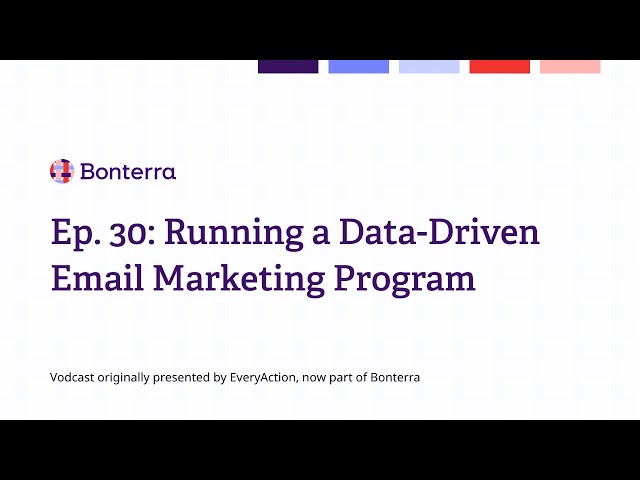 Watch Ep. 30: Running a data-driven email marketing program on YouTube.