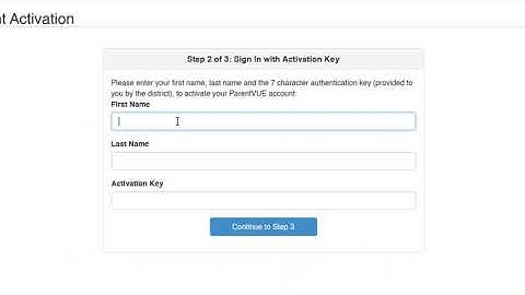 How to Register for ParentVUE using a Computer