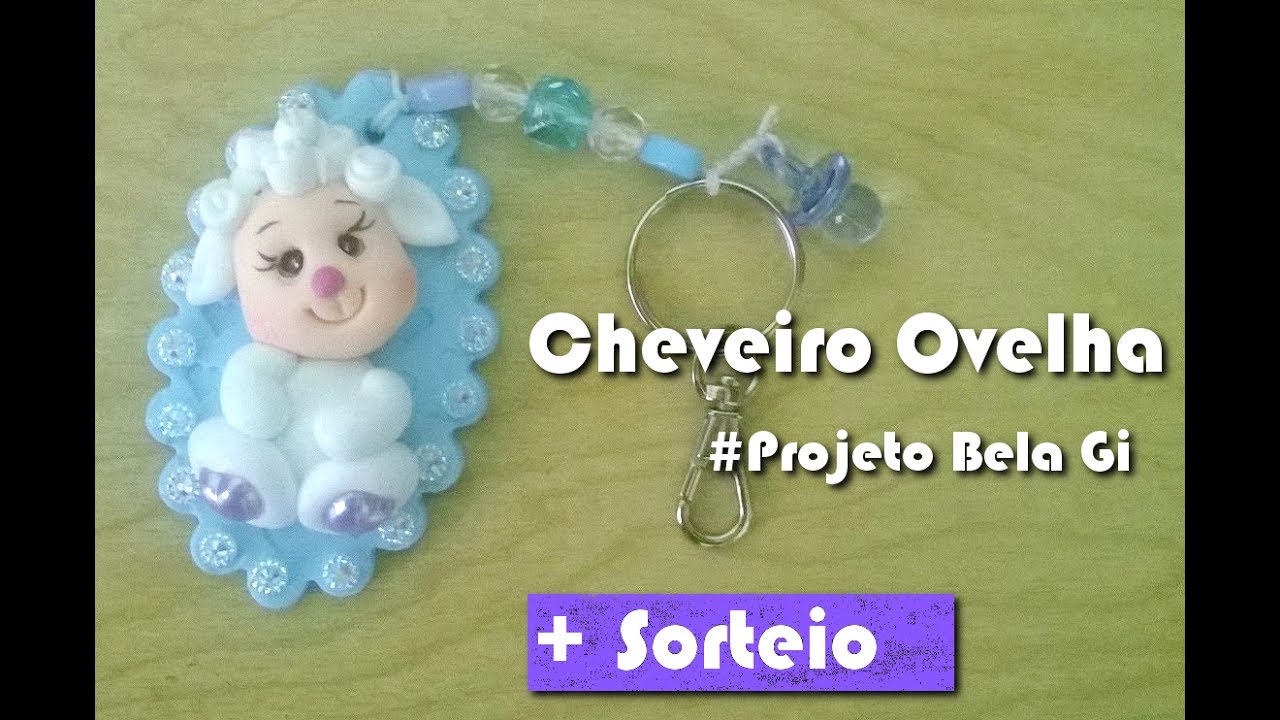 Chaveiro Ovelhinha #CanalAuladeBiscuit